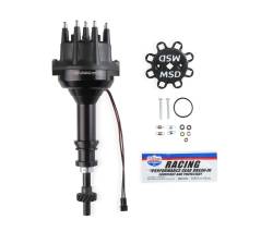 MSD Ignition 857731 Pro-Billet Small Dia Distributor Black for Ford 351C-460