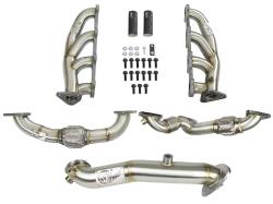 aFe Power Twisted Steel Stainless Steel Shorty Header Kit 48-34137