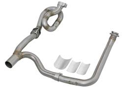 aFe Power Twisted Steel Loop Relocation Stainless Exhaust Y-Pipe 48-46207-PK