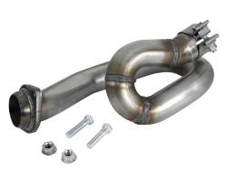 aFe 48-48027 Twisted Steel Stainless Exhaust Loop Relocation Pipe for Jeep 3.6