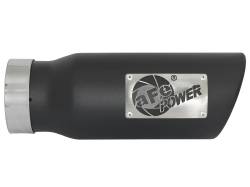 aFe Power - aFe Power 3.5" IN/4.5" OUT Bolt-On Matte Black SS Exhaust Tip 49T35451-B12 - Image 2