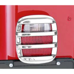 Rugged Ridge 11354.03 Taillight Guards Chrome for Jeep CJ & Wrangler