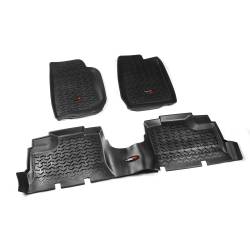 Rugged Ridge - Rugged Ridge 12987.01 Floor Liners Kit Black for Jeep Wrangler Unlimited - Image 1
