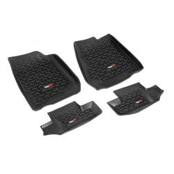 Rugged Ridge - Rugged Ridge 12987.02 Floor Liners Kit Black for Jeep Wrangler - Image 1
