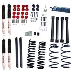 Rugged Ridge - Rugged Ridge 18415.32 2" Lift Kit w/Shocks for Jeep Wrangler Unlimited - Image 1