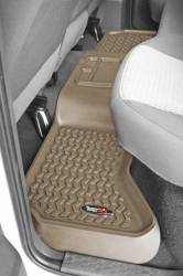 Rugged Ridge - Rugged Ridge 83953.10 Floor Liner Rear 1-Pc Tan for Ram QuadCab - Image 1