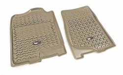 Rugged Ridge 83901.01 Floor Liners Front Tan 07-14 GM Fullsize Pickup/SUV