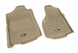 Rugged Ridge - Rugged Ridge 83903.01 Floor Liners Front Tan for Dodge Ram 1500-3500 - Image 1