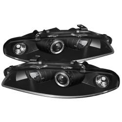 Spyder Auto - Spyder Auto 5011473 Black/Clear LED Halo Projector Headlights for 97-99 Eclipse - Image 1