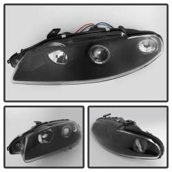 Spyder Auto - Spyder Auto 5011473 Black/Clear LED Halo Projector Headlights for 97-99 Eclipse - Image 2