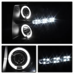 Spyder Auto - Spyder Auto 5078322 LED Halo Projector Headlights Black/Smoked - Image 2
