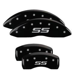 MGP Caliper Covers 14217SSS4BK F/R Gloss Blck for 06-09 Chevy Monte Carlo Impala