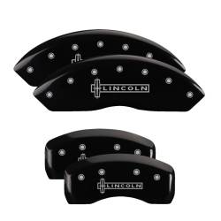 MGP Caliper Covers 36006SLCNBK Front/Rear Gloss Black for 07-10 Lincoln MKX