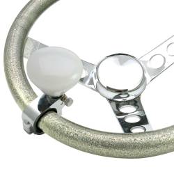 American Shifter Company - American Shifter ASCBA10001 White Retro Series Suicide Brody Knob Opaque - Image 1