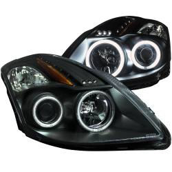 Anzo USA Projector Headlight Set w/CCFL Halo Black for Altima 121395