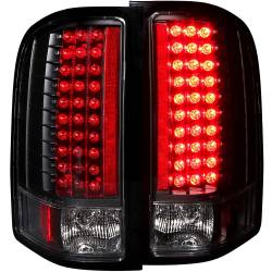 Anzo USA Black LED Clear Lens Taillight Set Silverado Trucks 311081