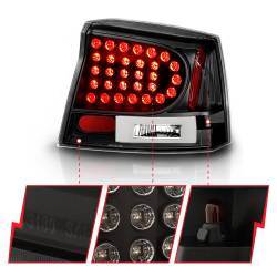 Anzo USA - Anzo USA Black LED Clear Lens Taillight Set for Dodge Charger 321014 - Image 3