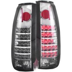 Anzo USA Chrome LED Smoked Lens Taillight Set GM C/K Trucks/Suvs 311158