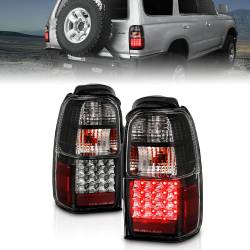 Anzo USA 311099 Black LED Clear Lens Taillight Set for 01-02 Toyota 4Runner