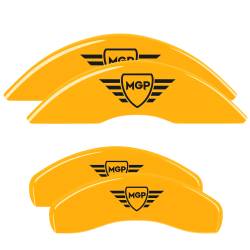 MGP Caliper Covers - MGP Caliper Covers 17226SMGPYL 4PC Engraved F/R MGP Yellow for 20-23 Sentra - Image 1