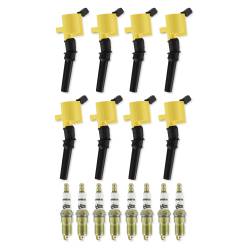 ACCEL 811432 Ignition Kit for 1998-2008 Ford 4.6L/5.4L/6.8L 2-valve Yellow 8PC