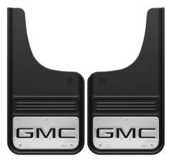 Gatorback - Gatorback 12"x23" Cut-Style Black Mud Flaps GMC Logo GB1223CUTGB-2 - Image 1