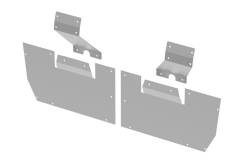 Gatorback 19" Rear Dually Mud Flap Brackets-Silver for Ram 3500 GB768068