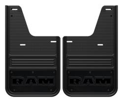 Gatorback 12" Black Rear Mud Flaps for Ram Pickups GCR33R-RTA