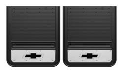 Gatorback - Gatorback 21"x24" Rear Dually Black Mud Flaps Bowtie Logo GB2124BT-B - Image 1