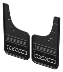 Gatorback 12" Black Rear Mud Flap Set for Ram 1500 GCR35R-RTW