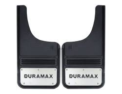 Gatorback - Gatorback 12"x23" Cut-Style Black Mud Flaps Duramax Logo GB1223CUTDX - Image 1