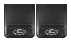 Gatorback - Gatorback 21"x24" Rear Dually Black Mud Flaps Ford Oval Logo GB2124F-FULL - Image 1