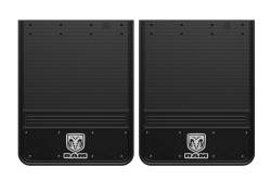 Gatorback - Gatorback 19"x24" Rear Dually Black Mud Flaps for Ram Head Logo GB1924RV-FULL - Image 1