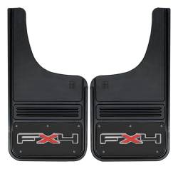 Gatorback - Gatorback 12"x23" Cut-Style Black Mud Flaps FX4 Logo GB1223CUTFX4-FULL - Image 1