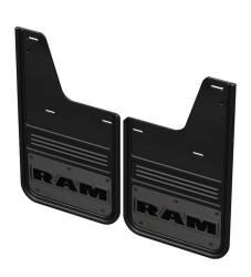 Gatorback 12" Black Rear Mud Flaps for Ram Pickups GCR33R-GMRT