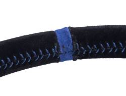 PRP - PRP G221 13" Shallow Dish Suede Wrap Steering Wheel Black/Blue - Image 2