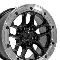 Defiant Wheels DF01 17x8 5x5.0 12mm Gloss Black/Milled DF01-17080-5127-12MB