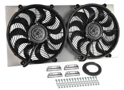 Derale - Derale 16843 Powerpack High Output Dual 17" Electric RAD Fan/Aluminum Shroud Kit - Image 1