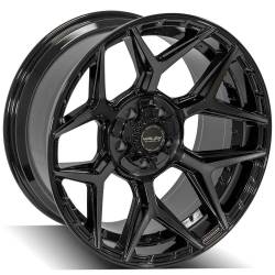 4PLAY - 4PLAY Wheels 4P06 20x10 5x5.0 5x5.5 -18mm Black/Brushed 4P06-20100-5D55-18BBT - Image 3
