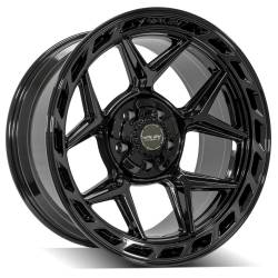 4PLAY Wheels 4P55 20x10 5x5.0/5.5 -18mm Black/Brushed 4P55-20100-5D55-18BBT