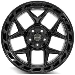 4PLAY - 4PLAY Wheels 4P55 20x10 5x5.0/5.5 -18mm Black/Brushed 4P55-20100-5D55-18BBT - Image 2