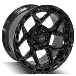 4PLAY - 4PLAY Wheels 4P55 20x10 5x5.0/5.5 -18mm Black/Brushed 4P55-20100-5D55-18BBT - Image 3