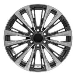 OE Wheels LLC - OE Wheels CA93-22090-6550-28PG CA93 22x9 6x5.5 28mm Gunmetal/Polished - Image 2