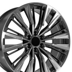 OE Wheels CA93-24100-6550-28PG CA93 24x10 6x5.5 28mm Gunmetal/Polished