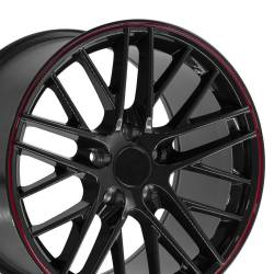 OE Wheels LLC - OE Wheels CV08A 18x10.5 5x4.75 56mm Black CV08A-18105-5475-56BR - Image 1