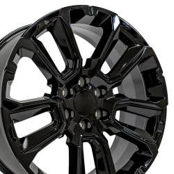 OE Wheels LLC - OE Wheels CV68 22x9 6x5.5 28mm Gloss Black CV68-22090-6550-28B - Image 3