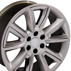 OE Wheels LLC - OE Wheels CV73 20x8.5 6x5.5 24mm Hyper Black/Chrome CV73-20085-6550-24HB-ic - Image 2