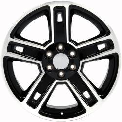 OE Wheels LLC - OE Wheels CV74B-22090-6550-24MB CV74B 22x9 6x5.5 24mm Black/Machined - Image 2