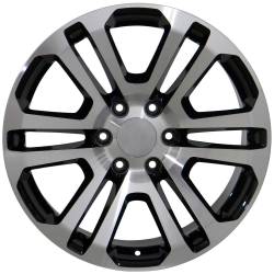 OE Wheels LLC - OE Wheels CV99 20x9 6x5.5 31mm Black/Machined CV99-20090-6550-31MB - Image 2