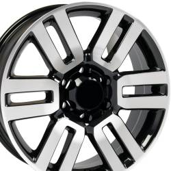 OE Wheels TY10 20x7 6x5.5 15mm Black/Machined TY10-20070-6550-15MB